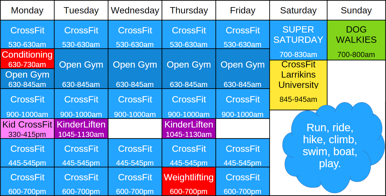 Schedule